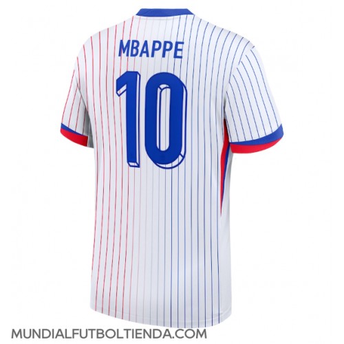 Camiseta Francia Kylian Mbappe #10 Segunda Equipación Replica Eurocopa 2024 mangas cortas